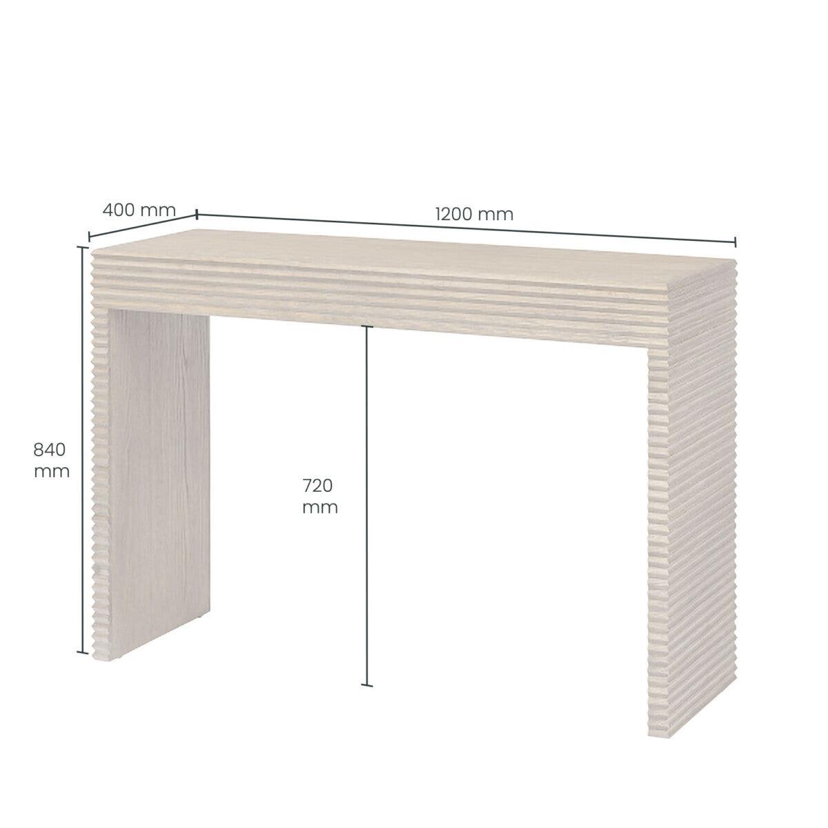 Wickham Ribbed Oak Console - SEET London